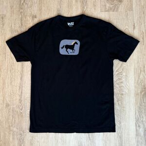 Lazy One Horse Graphic T-Shirt Black XS Funny Animal Tee Cotton